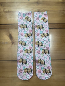 גרביים עם פרצופים דגם - Naughty love socks