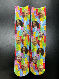 גרביים עם פרצופים דגם - GUMMY BEARS SOCKS