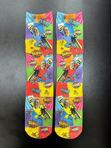 גרביים עם פרצופים דגם - Superhero Socks