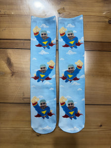 גרביים עם פרצופים דגם - SUPER MAN SOCKS