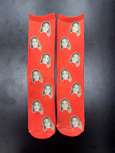 גרביים עם פרצופים דגם - Classic couple face socks