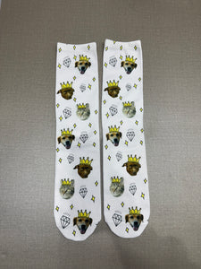 גרביים עם פרצופים דגם - KING DOG SOCKS