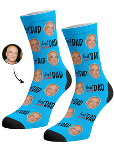 גרביים עם פרצופים דגם - Best Dad Socks