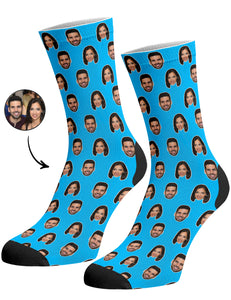 גרביים עם פרצופים דגם - Couples Face Pattern Socks