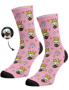 גרביים עם פרצופים דגם - KING DOG SOCKS