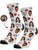 גרביים עם פרצופים דגם - Love Text Socks