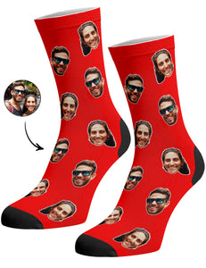 גרביים עם פרצופים דגם - Classic couple face socks