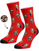 גרביים עם פרצופים דגם - Classic couple face socks