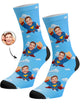 גרביים עם פרצופים דגם - SUPER MAN SOCKS