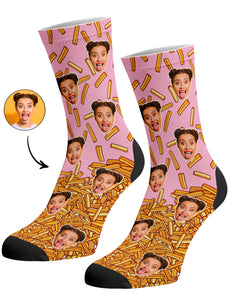 גרביים עם פרצופים דגם - McFries Face Socks