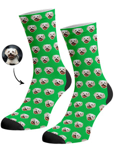 גרביים עם פרצופים דגם - Your Dog Pattern Socks