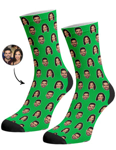 גרביים עם פרצופים דגם - Couples Face Pattern Socks