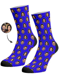 גרביים עם פרצופים דגם - Couples Face Pattern Socks