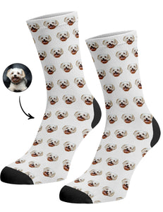 גרביים עם פרצופים דגם - Your Dog Pattern Socks